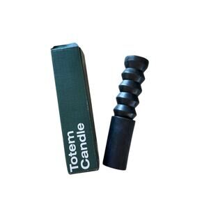 Areaware Totem Candle Pleat Large Forest Green Sculptural Unscented Earthy 🌿